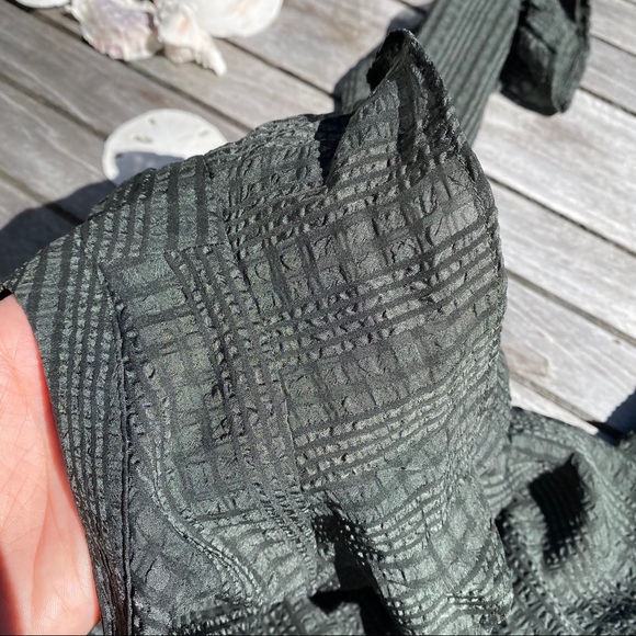 🌲 LOFT PETITE DARK GREEN RUFFLE SKATER DRESS! - Picture 11 of 14